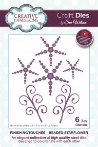Beaded Starflower Finishing Touches Collection By Sue Wilson Creative Expressions CED1466