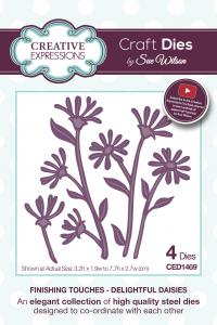 Delightful Daisies Dies Finishing Touches Collection By Sue Wilson Creative Expressions CED1469