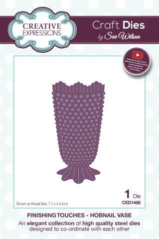 Hobnail Vase Finishing Touches Collection By Sue Wilson Creative Expressions CED1486
