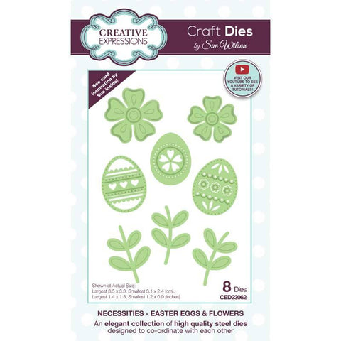 Easter Eggs & Flowers Necessities Die Sue Wilson Creative Expressions Cutting CED23062