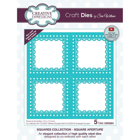Square Aperture Squares Collection By Sue Wilson Creative Expressions CED2501