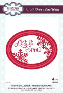 Peeking Snowflake Craft Dies Festive Collection by Sue Wilson Creative Expressions CED3022