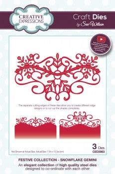 Snowflake Gemini Festive Collection Creative Expressions by Sue Wilson CED3063