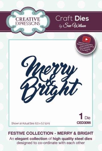 Merry & Bright Festive Collection Creative Expressions Sue Wilson Cutting Die CED3098