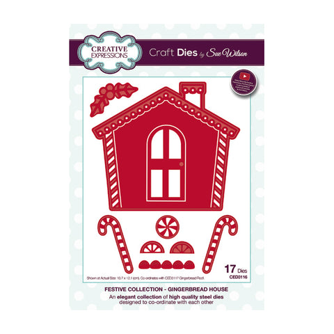 Gingerbread House Festive Collection Dies by Sue Wilson Creative Expressions CED3116