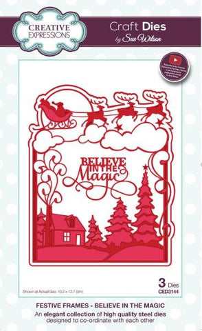 Believe in the Magic Festive Frames Collection Creative Expressions Sue Wilson CED3144