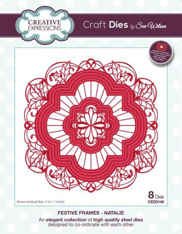 Festive Frames Natalie Craft Dies by Sue Wilson Creative Expressions CED3149