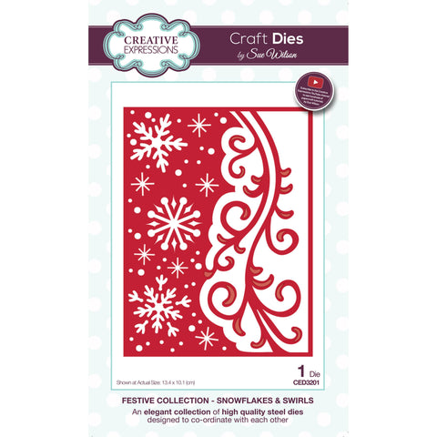 Snowflake & Swirls Festive Collection by Sue Wilson Creative Expressions CED3201