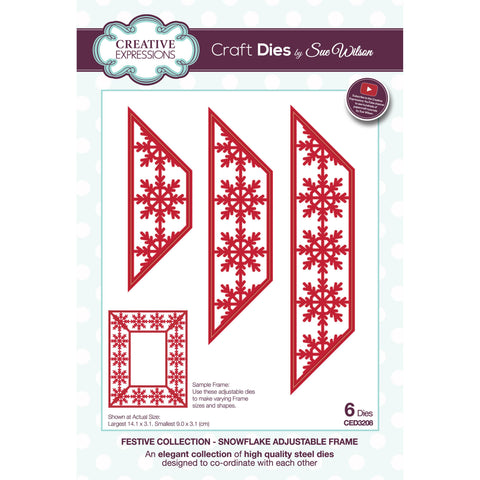 Snowflake Adjustable Frame Festive Collection by Sue Wilson Creative Expressions CED3208