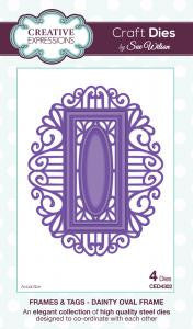 Dainty Oval Frame Frames & Tags Collection By Sue Wilson Creative Expressions CED4302