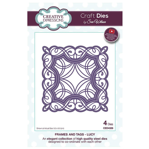 Lucy Frames and Tags Collection Die By Sue Wilson Creative Expressions CED4326