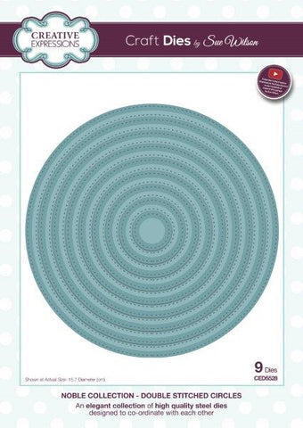 Double Stitched Circles Noble Collection By Sue Wilson Creative Expressions CED5528
