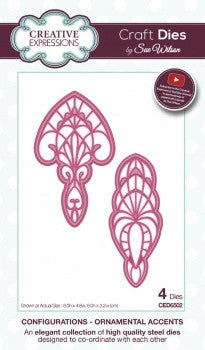 Ornamental Accents Configurations Collection Die By Sue Wilson Creative Expressions CED6502
