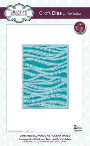 Ocean Waves Layering Background Collection Sue Wilson Creative Expressions CED7117