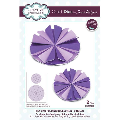 Circles Tea Bag Folding Collection Dies By Jamie Rodgers For Creative Expressions CEDJR014