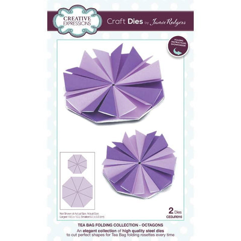 Octagons Tea Bag Folding Collection Dies By Jamie Rodgers For Creative Expressions CEDJR016