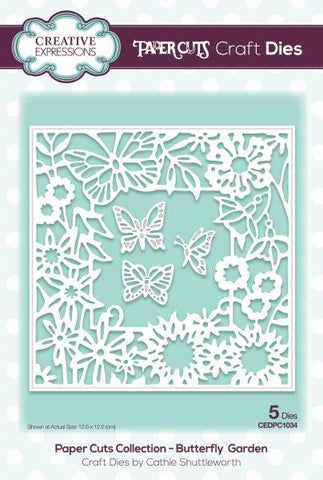 Butterfly Garden Paper Cuts Collection Die By Cathie Shuttleworth Creative Expressions CEDPC1034
