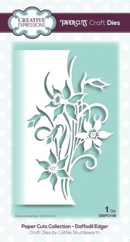 Daffodil Bells Edger Paper Cuts Collection Die By Cathie Shuttleworth Creative Expressions CEDPC1109