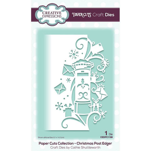 Christmas Post Edger Paper Cuts Collection Craft Die By Cathie Shuttleworth Creative Expressions CEDPC1168