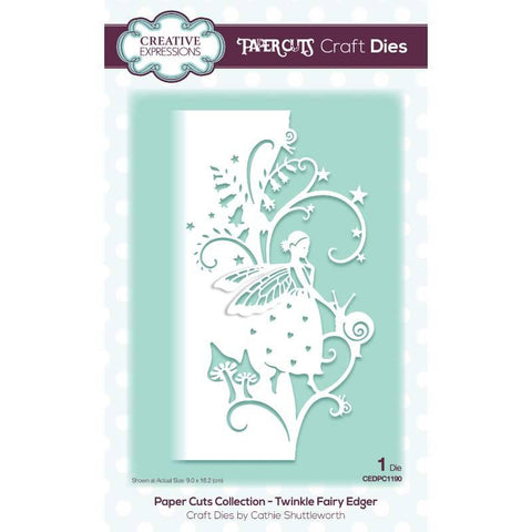 Twinkle Fairy Edger Paper Cuts Collection Craft Die By Cathie Shuttleworth Creative Expressions CEDPC1190