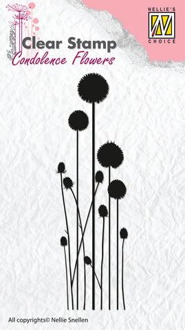 Nellie Snellen Clear Stamps Condolence Flowers - Flower 3 Ref: CSCF003