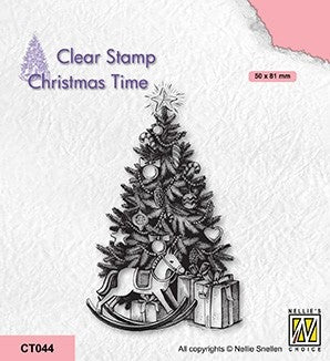 Christmas Tree and Presents Clear Stamp Christmas Time From Nellie's Choice By Nellie Snellen CT044