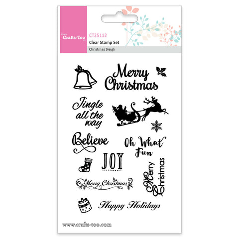 Christmas Sleigh Stamp Set (14pcs) Crafts Too CT25112