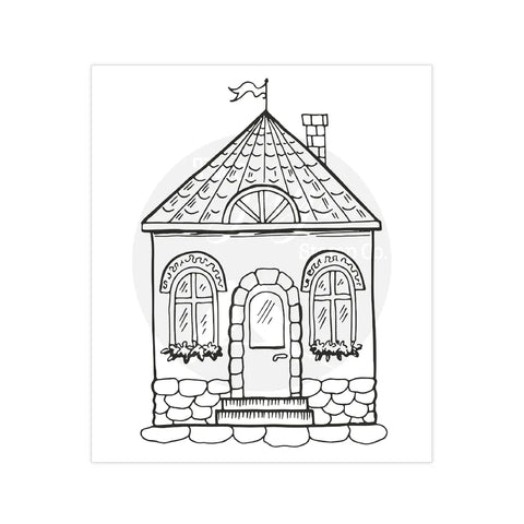 Round House Clear Scene Stamp John Lockwood By Two Jays Stamps CTJJ202
