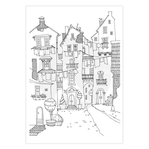 Street Scene Clear Scene Stamp John Lockwood By Two Jays Stamps CTJJ204