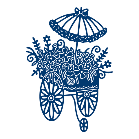 Flower Cart By Tattered Lace D1041
