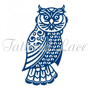Large Ornate Owl By Tattered Lace Dies D297