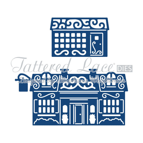 Panorama Pub and Post Office By Tattered Lace Dies D632