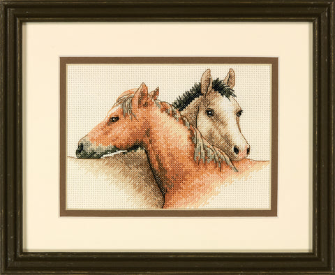 Horse Pals Counted Cross Stitch Kit By Dimensions 65030