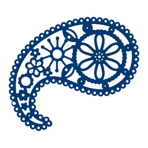 Paisley Tattered Lace Die D686