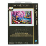 Cherry Blossom Creek The Gold Collection Counted Cross Stitch Kit By Dimensions 70-35374