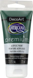 DecoArt Americana Premium Acrylic Paint 2.5 fl. oz. 75ml (Verious Colours)