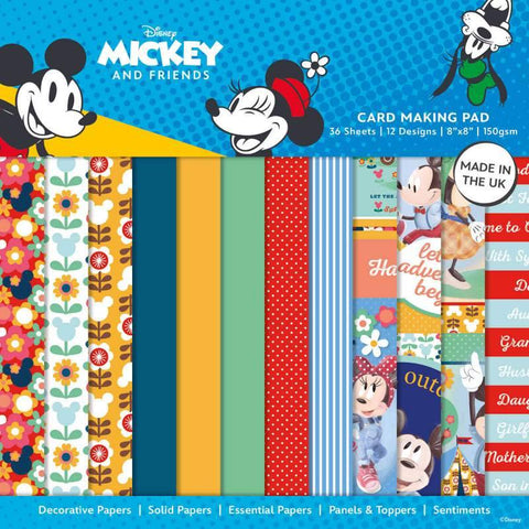 Micky Mouse Disney Classics Card Making Pad by Creative World of Crafts DYPOO15