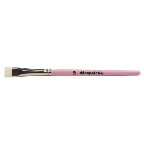 No 10 Pink Handle Synthetic Fibres Brush by Decopatch
