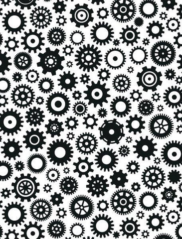 Embossing Folder 5 3/4 x 7 1/2 Cogs & Gears EF-107