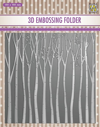 Trees Woodland Nellie Snellen Embossing Folder By Nellies Choice EF3D013