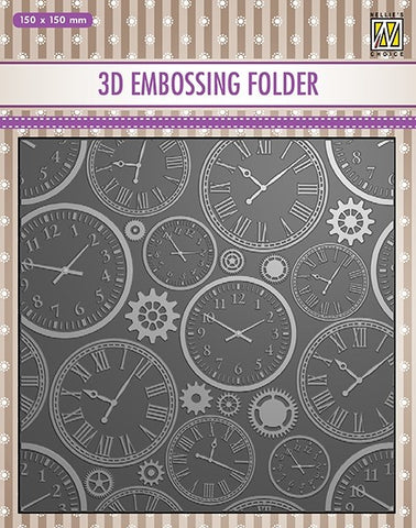 Time Nellie Snellen Embossing Folder EF3D031