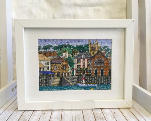 Mevagissey Harbour Counted Cross Stitch Kit By Emma Louise Art Stitch Design