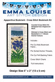 Agapanthus Bookmark Counted Cross Stitch Bookmark Kit By Emma Louise Art Stitch Design