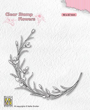 Blooming Twig Flowers Clear Stamps Nellie Snellen FLO029