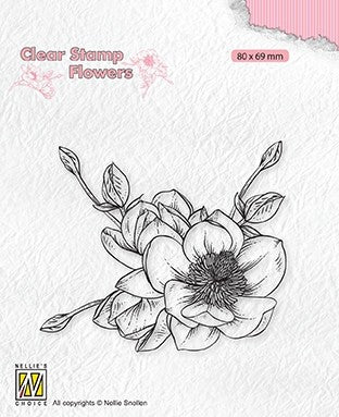 Magnolia Flowers Clear Stamps Spring Nellie Snellen FLO030