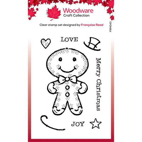 Gingerbread Man Stamp Set From Woodware Christmas Collection By Creative Expressions FRM043