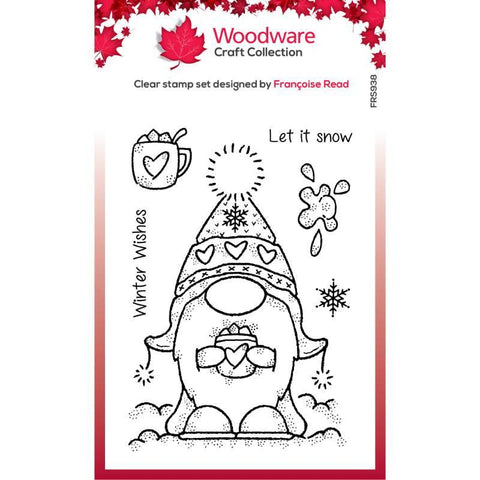 Winter Gnome Stamp Set From Woodware Christmas Collection By Creative Expressions FRS938