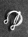 Silver Plated Hollow Filigree Pendent Cage 19x12mm TRC120