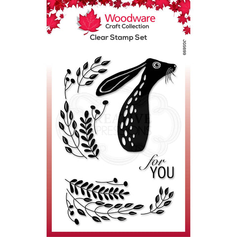Hare In The Middle Stamp Set From Woodware By Creative Expressions JGS699