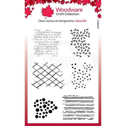 Bubble Texture Blots Background Woodware Craft Collection Acrylic Stamp Set JGS800